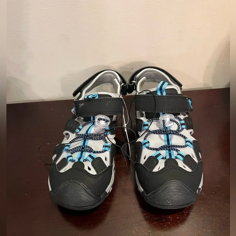 Boys Sports Sandals Summer  Hook And Loop Outdoor Soft Sandals Durable Rubber
